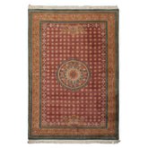 6x9 Rose, Peach, Turquoise Color Hand Knotted French Aubusson Savonnerie New Zealand Wool Traditional Oriental Rug